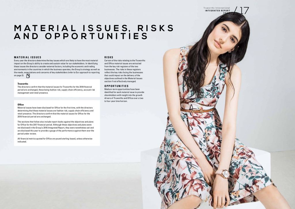 Risks and opportunities Integrated Reporting Examples Database